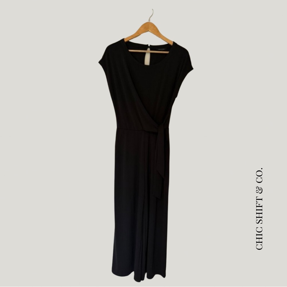 Banana Republic | Wide Leg Jumpsuit | Tie Waist | Black | M